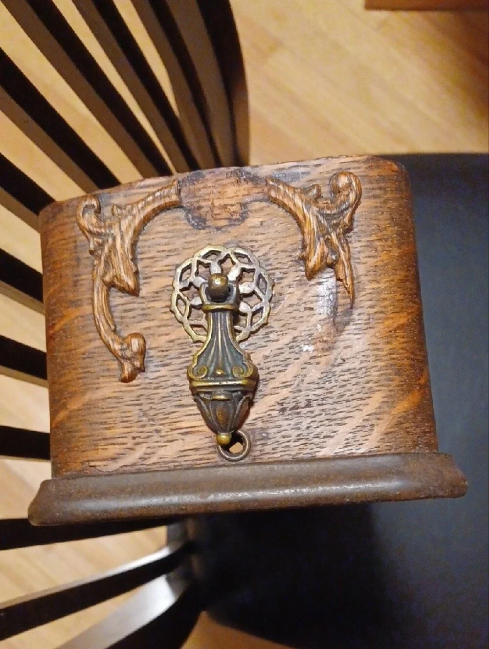 Vintage Wooden Drawer Organizer Repurposed Decorative Pull